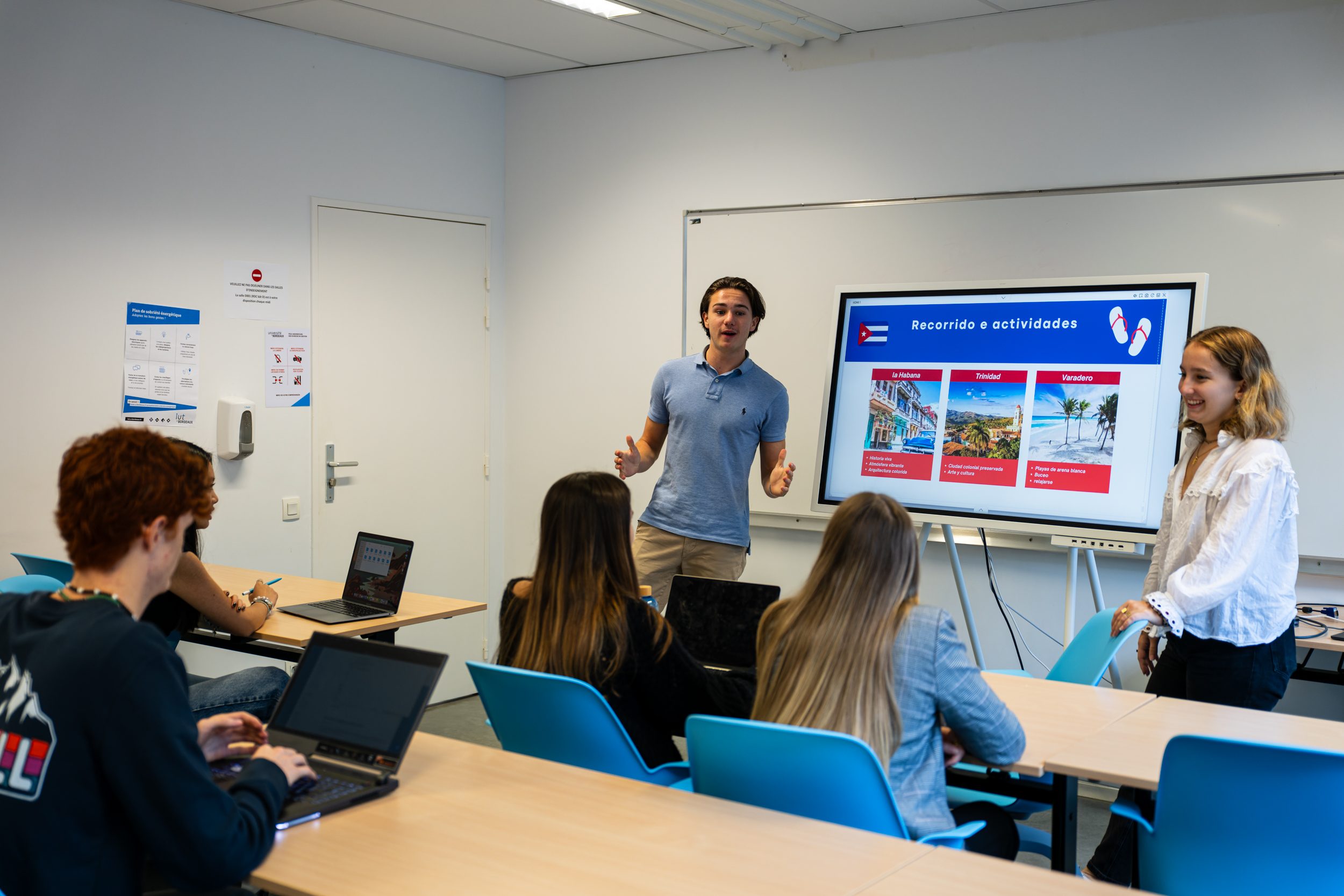 présentation orale sur paper board numérique